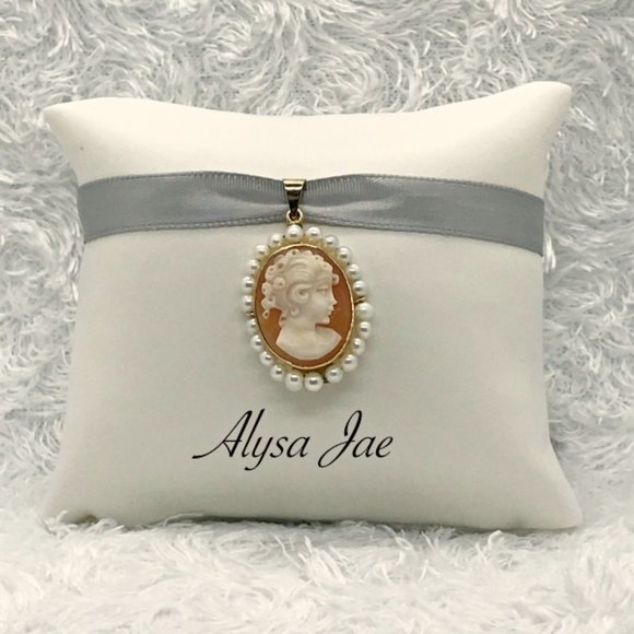 *RARE* Vintage Cameo Estate Jewelry - Rafka Bracelet & Pendant - Picture 2 of 14